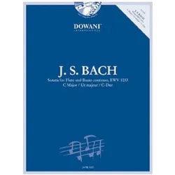 Sonate C-Dur BWV1033(+CD) für Flöte und Bc, Schulbücher von Johann Sebastian Bach