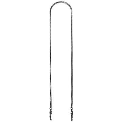 Brillenkette BRUNO BANANI "Schmuck Geschenk - Perfekt zu Brille und Sonnenbrille", schwarz, Tragebänder, HerrenL:75cm, Aluminium, Messing, Silikon, als Maskenkette tragbar, L:75cm
