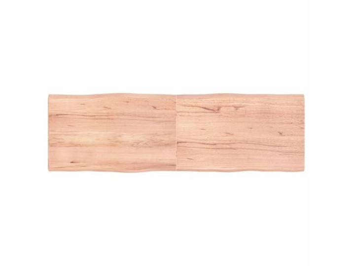 PHGTYUK Tischplatte 160x50 cm Massivholz Eiche Behandelt Klappbar mit Scharnieren, Naturkante, Handgefertigt, Für Innenbereich