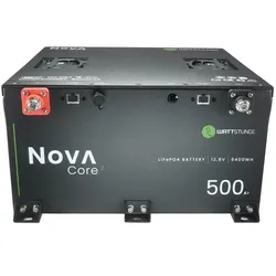 WATTSTUNDE NOVA Core2 500 Ah LiFePO4 12,8 V Akku, CAN‐Bus & 300A mit 0% MwSt nach §12 Abs. 3 UstG