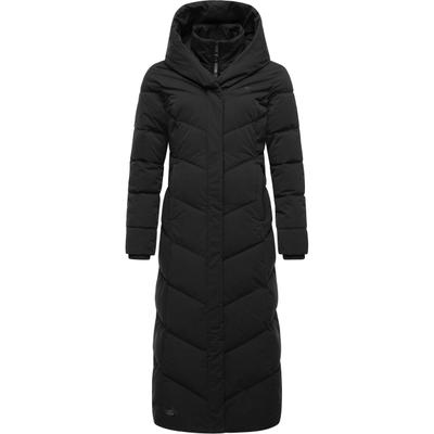 Steppmantel RAGWEAR "Natalka Extralong", Damen, Gr. 6XL (52), schwarz, Außenmaterial: 100% Polyester. Innenfutter: 100% Polyester. Wattierung: 100% Polyester, tailliert extralang, Ärmel ohne Ärmelschlitz Strickbündchen, Mäntel Steppmantel,...