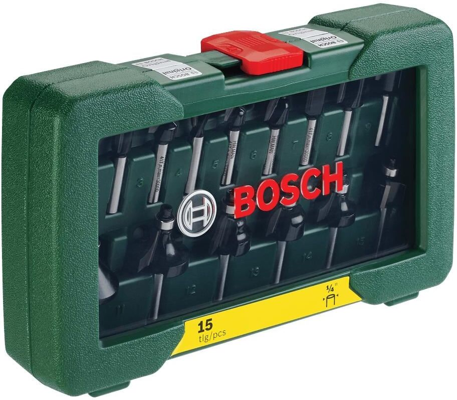Fräser-Set BOSCH, grün (weiß, neutral), Fräsköpfe, Fräser-Set weiß, neutral Einheitsgröße