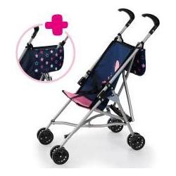 Bayer Puppenwagen mit Tasche, blau (65615461)