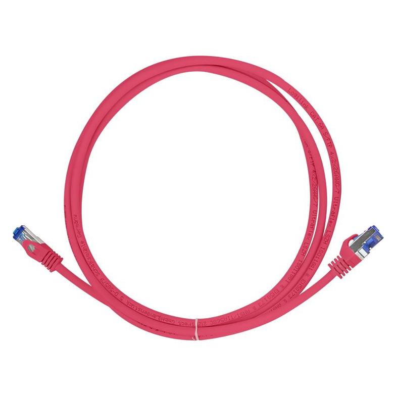 LogiLink Patchkabel Ultraflex, Cat.6A, S/FTP, 2,0 m, rot mitCat.7 Rohkabel, extra flexibles & weiches Kabel m (S/FTP, CAT6a, 2 m) (C6A054S)