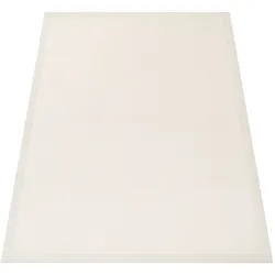 KADIMA DESIGN Hochflor Teppich waschmaschinenwaschbar Unifarben  Schlafzimmer schmutzabweisend Creme Rechteckig 160x220 | 100% Polyester | Florhöhe: 20 mm