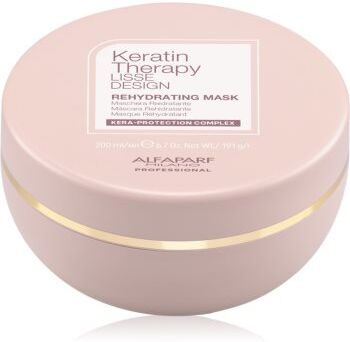 Alfaparf Milano Keratin Therapy Lisse Design máscara rehidratante para cabelo brilhante e macio 200 ml. Keratin Therapy Lisse Design