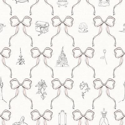 RoomMates Disney Princess Bows Pink Peel and Stick Wallpaper