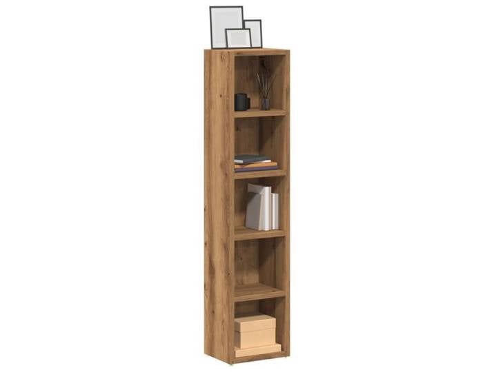 Armoires à CD 2 pcs chêne artisanal 21x16x93 5 cm unité de rangement cd armoire de rangement cd placard à cd 855839