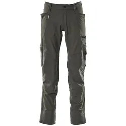 Mascot, Arbeitshose, Hose mit Knietaschen, Stretchstoff Hose Grösse 82C47, dunkelanthrazit (47)