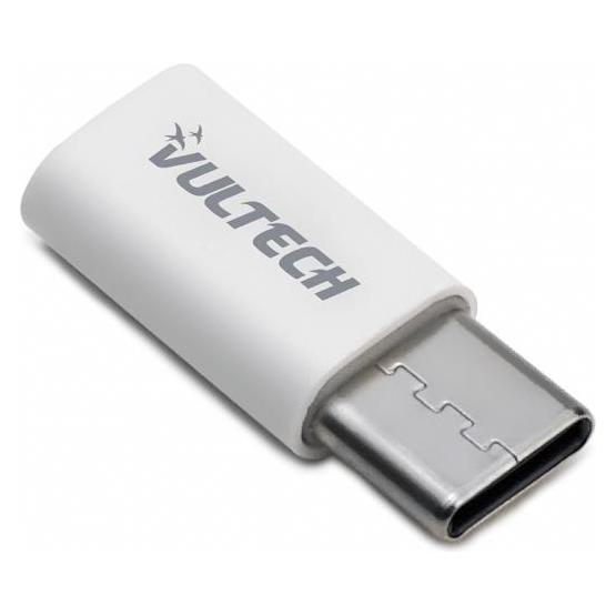 Vultech ADP-01P USB Typ-C Micro-USB Kabel Gender Reversal Adapter Weiss (ADP-01P)