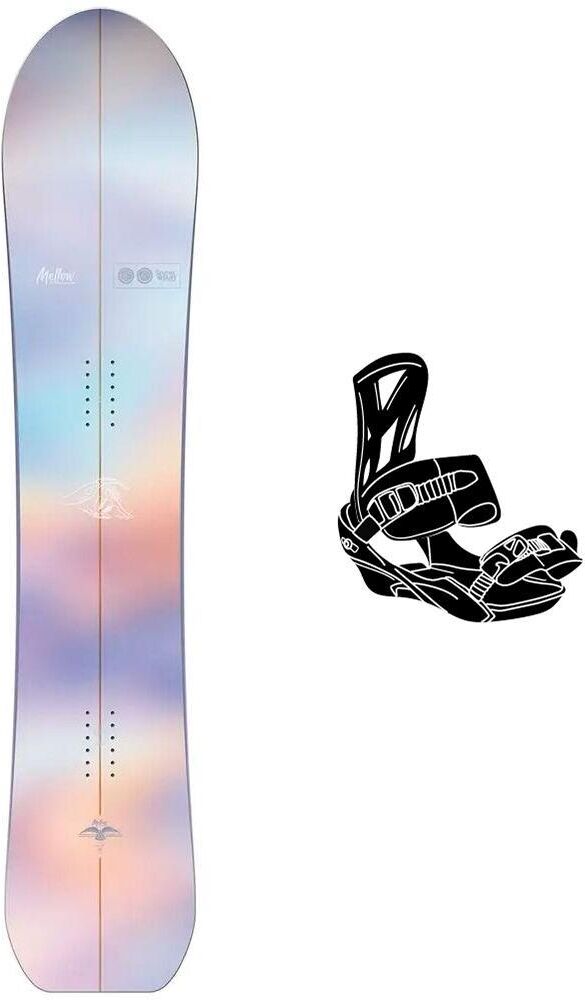 Nidecker  - Pack Planche Snowboard Mellow - 152 + Beam - Planche Snowboard