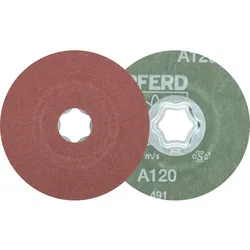 PFERD TOOLS COMBICLICK Korund Fiberscheibe für universelle Anwendungen - 64189005