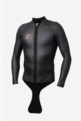 O'Neill s O'riginals Rg8 2mm Beavertail Jacket in Black, Size Small, Rubber