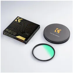 K&F Concept 67MM Ultra Low Reflection MCUV Filter, 28 Green Coatings HD Waterproof Anti-Scratch (Nano-X Series) (67 mm, UV-Filter), Objektivfilter, Grün