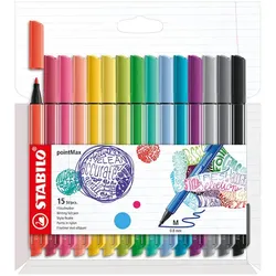 STABILO pointMax Filzstift 0.8 mm, Farbe Gehäuse: farbsortiert