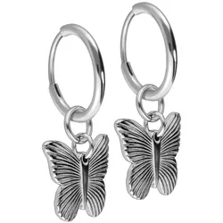 Titan Ohrclicker Creolen SCHMETTERLING
