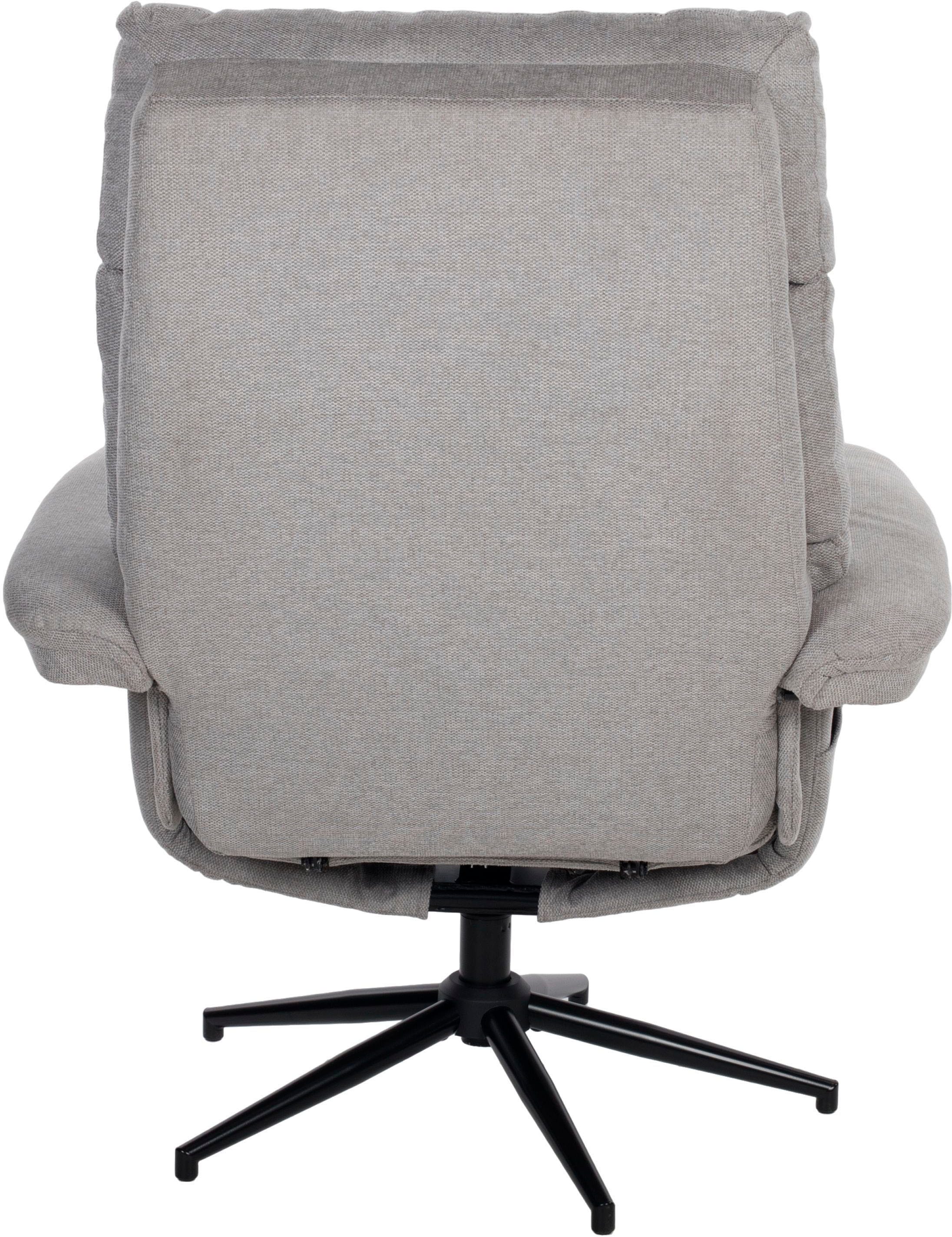 TV-Sessel DUO COLLECTION "Zalea", grau (steingrau), B:87cm H:108cm T:82cm, 100% Polyester, Sessel, TV-Sessel, mit Hocker und Relaxfunktion, 360 Grad drehbar steingrau Webstoff,mit Hocker,360 Grad drehbar,mit Relaxfunktion,frei im Raum stellbar, Drehfunkti