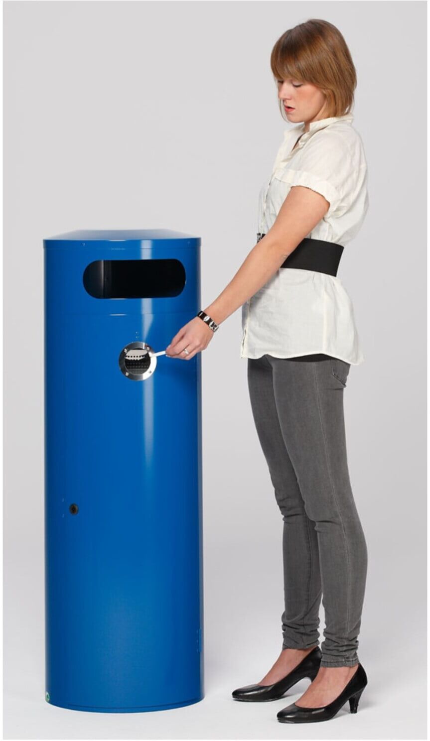 VAR Abfallsammler/Ascher KS 90 enzianblau 90 l (28441)