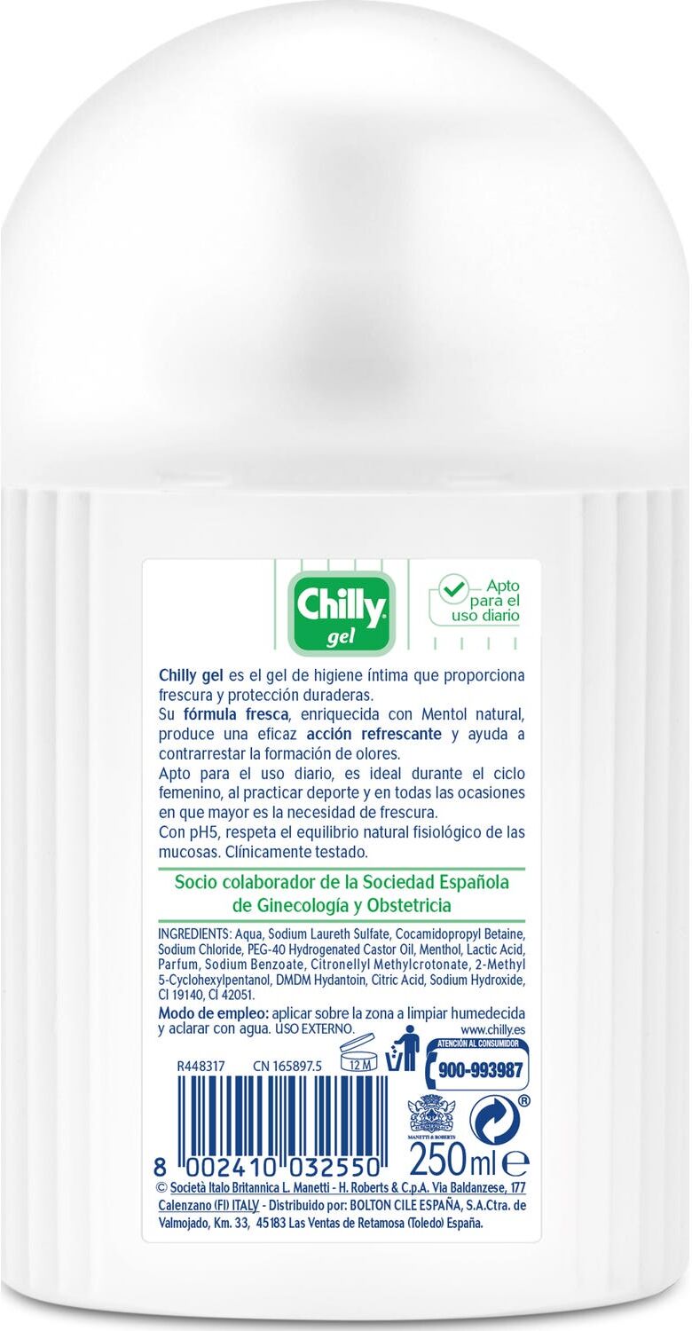 CHILLY ® gel higiene íntima refrescante 250ml