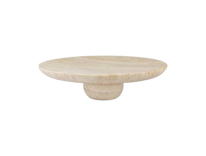 Mette Ditmer Piédestal Travertin Linen, Ø32x8,5 cm