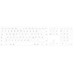 Matias FK318S-DE (DE, Kabelgebunden), Tastatur, Silber