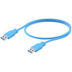 Weidmüller USB-Kabel USB 3.0 USB-A Stecker 1.80 m Blau PVC-Mantel 2581730018