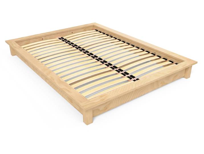 Lit futon Solido 140x190 en bois massif 140x190 Miel
