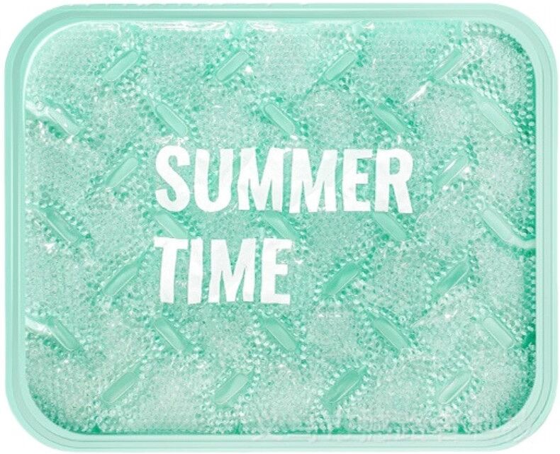 INF Kühlmatte für Haustiere - Kratzfeste selbstkühlende, wasserfreie Matte, faltbares PVC+Gel Kissen 39cm x 32cm Grün