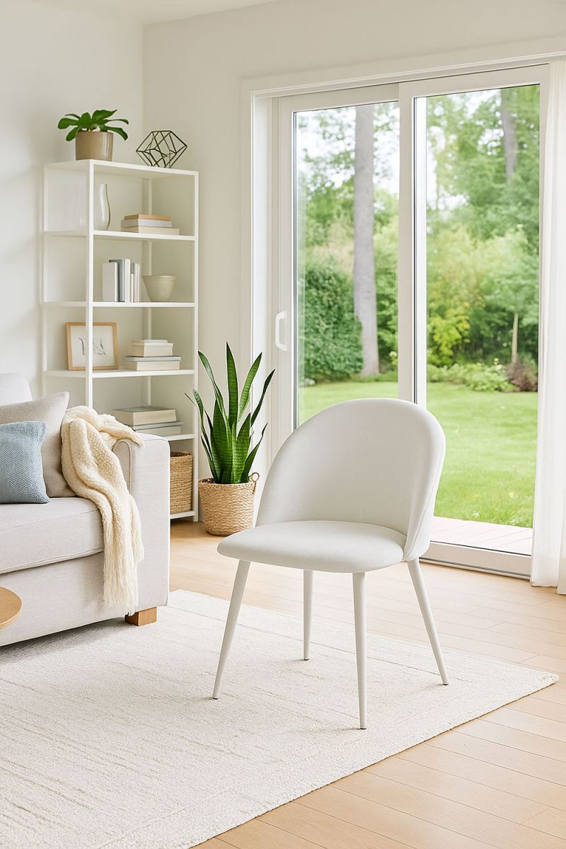 RegalosMiguel Silla White Vint Terciopelo - Blanco