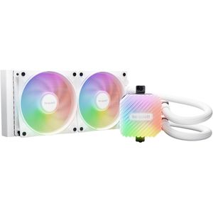 Be-Quiet CPU-Kühler Light Loop 240, BW021, PWM, AiO-Wasserkühler, für Intel & AMD, ARGB-LED, weiß