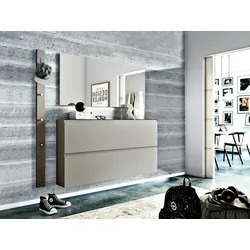 Arredokit Garderobenkombination Gardasee Lack Grau Taupe