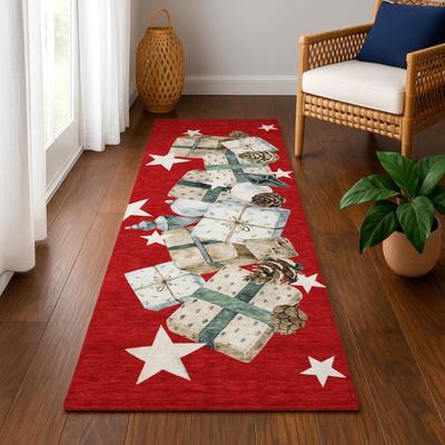 Addison Rugs Premium Washable Super Soft Christmas Presents Mayfield Rug