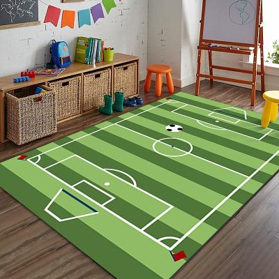LightInthebox European Cup Football Field Carpet, Living Room Rug, Bedroom Bedside Carpet, Indoor Sports Field Carpet, Green Field Carpet