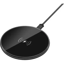 Devia Aurora Series Ultra-slim Wireless Quick Charger (V2) (10W) black (10 W), Wireless Charger, Schwarz