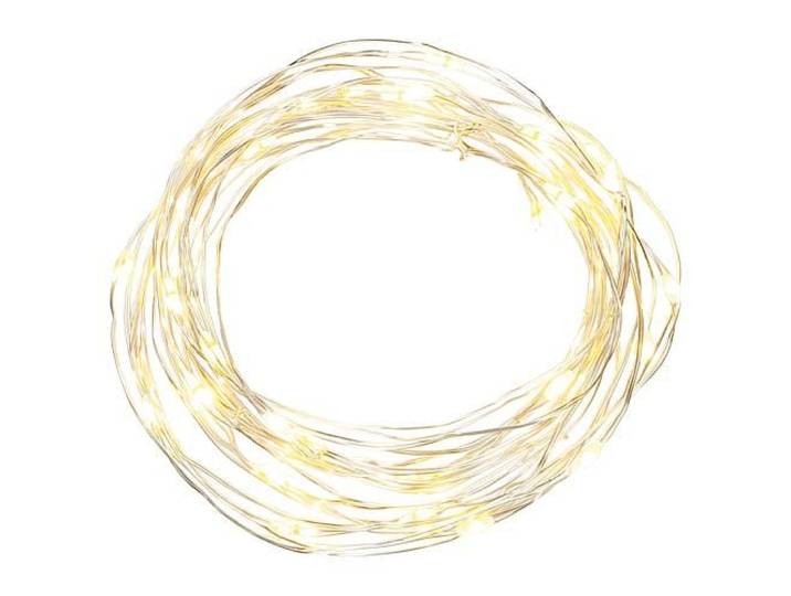 EGB Micro LED lichtketting 20 fl. Warm wit, timer zilverkleurige draad, batterijgevoed 3xAA