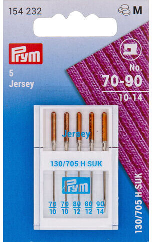 Prym Nähmaschinennadeln "Jersey", Stärke: 70–90, Inhalt: 5 Stück
