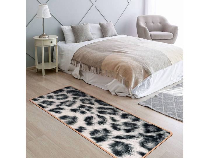 Tapis de yoga Léopard des neiges 183 x 61cm Gris