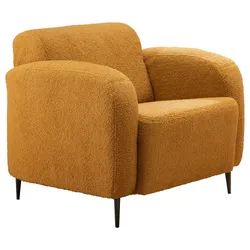 Sessel Marone Gelb Teddystoff