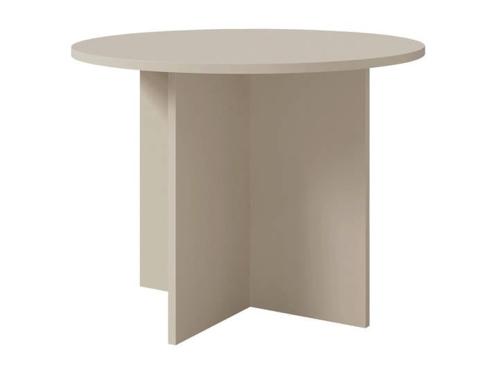 Lomoco Esstisch, Beige, rund, Wange, 100x76x100 cm, Esszimmer, Tische, Esstische, Esstische rund