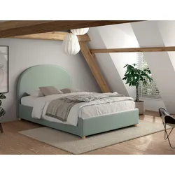Kinder-/Juniorbett MOON Grün ca. 140x200 cm Bouclé