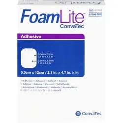 Foam Lite Convatec Adhäsiv 5.5x12cm 10 ST