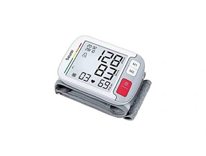 Beurer BC 51 Handgelenk-Blutdruckmessgerät, klinisch validiert, Positionierungsanzeige, XL-Display, farbiger Risiko-Indikator, Arrhythmie-Erkennung, 2 x 120 Speicherplätze