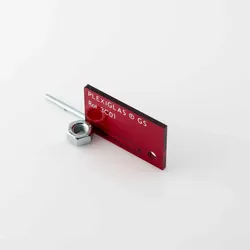 Plexiglas®-Platte, 3 mm, GS, transparent - Farbton: transparent rot - Anzahl: 1 Platte