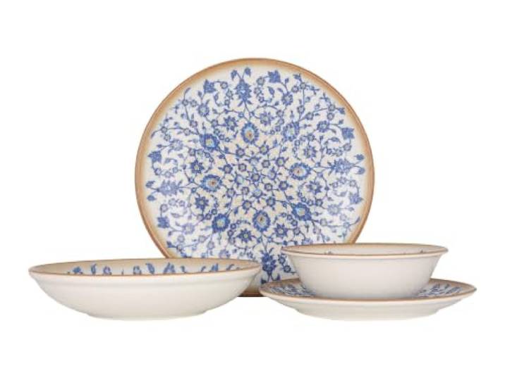 Rinart Geschirrset (Medium) - Tiara - 24 teilig - 6 Personen - Porzellan