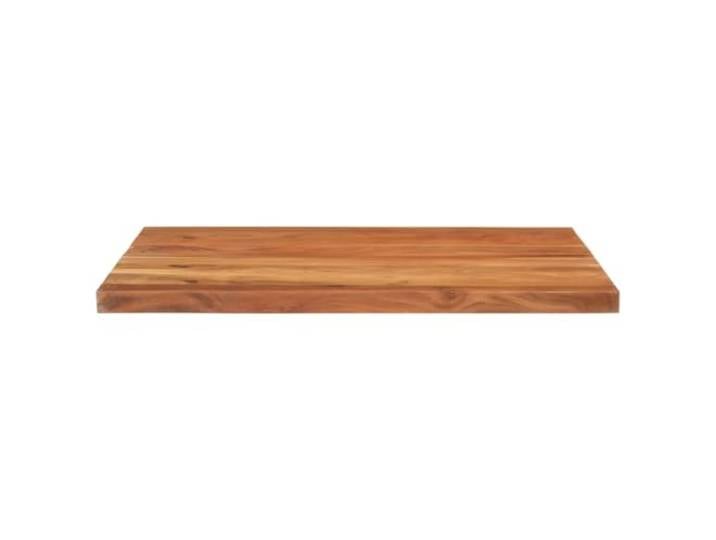 KTHLBRH Tischplatte rechteckig 100 x 80 x 2,5 cm Massivholz Akazie Natürliche Oberfläche, leicht zu reinigende Oberfläche, rustikales Design, Couchtisch oder Service