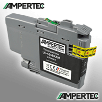 Ampertec Tinte kompatibel mit Brother LC-424BK schwarz