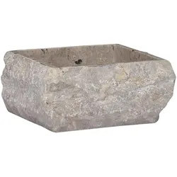 vidaXL Waschbecken Grau 30x30x13 cm Marmor