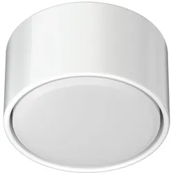 ledscom.de GX53 Porzellan Aufbauleuchte KLU, rund, weiß, 91mm Ø, inkl. GX53 LED Lampe, 1038lm warmweiß