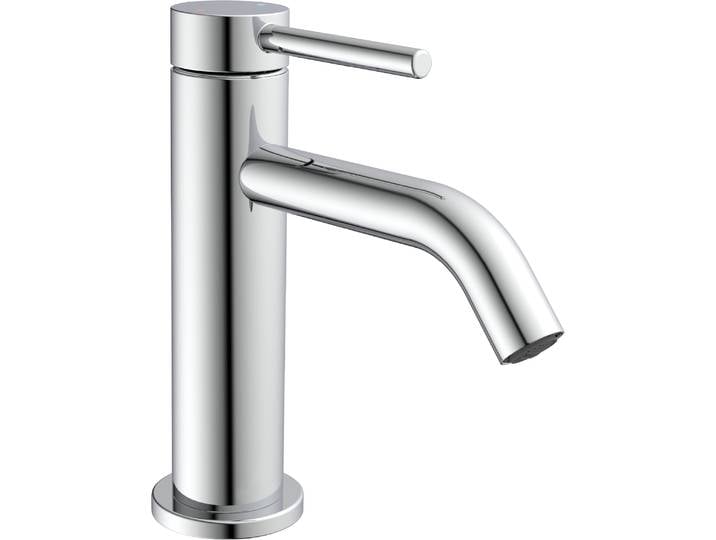 Waschtischarmatur WELLTIME Toscana , silber (chrome), H:16cm T:15cm, Armaturen, Waschtischarmatur, reduzierter Wasserverbrauch durch Eco-Click-Funktion