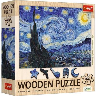 Holz Puzzles - '200' - Die Sternennacht / Vincent van Gogh